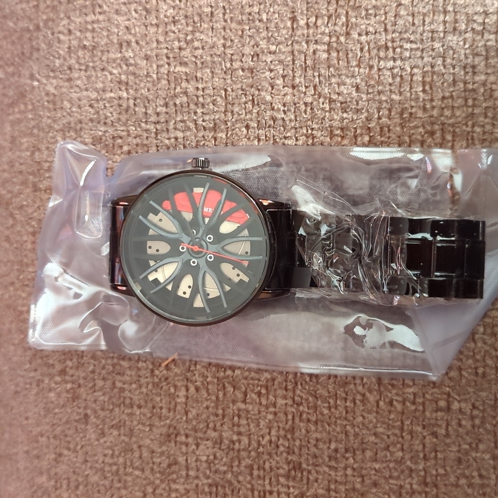 NWT Analog Skeleton dial men's watch.